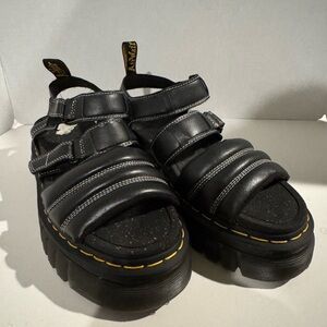 Dr. Martens Black Ricki Strap Sandals - Size 10